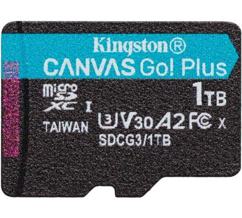 Карта памяти Kingston 1TB microSDXC Canvas Go Plus 170R A2 U3 V30 Card + ADP/ Kingston 1TB microSDXC Canvas Go Plus 170R A2 U3 V30 Card + ADP Карта памяти Kingston 1TB microSDXC Canvas Go Plus 170R A2 U3 V30 Card + ADP/ Kingston 1TB microSDXC Canvas Go Plus 170R A2 U3 V30 Card + ADP