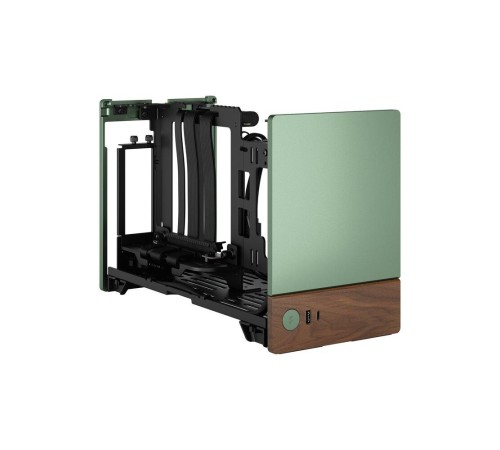Корпус без блока питания/ Case Fractal Design Terra, Mini-Tower, no fans, 1xUSB-A 3.0 + 1xUSB 3.2 Type-C, SFX PSU Support, mITX Jade