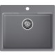 Кухонная мойка GRANFEST GRANFEST Мойка URBAN 658  1-чаша 580*490мм, монтаж: врезной, материал: кварц, цвет: темно-серый