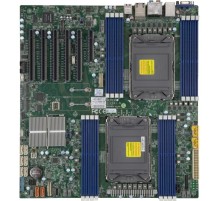 Материнская плата/ MB Supermicro X12DAI-N6, 2x LGA 4189, C621A, 16xDDR4, 5 PCI-E 4.0 x16, 1 PCI-E 4.0 x8, M.2 Interface: 2 PCI-E 4.0 x4, 2280, 22110, Dual LAN with Intel® i210 Gigabit, 1 VGA