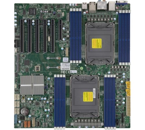 Материнская плата/ MB Supermicro X12DAI-N6, 2x LGA 4189, C621A, 16xDDR4, 5 PCI-E 4.0 x16, 1 PCI-E 4.0 x8, M.2 Interface: 2 PCI-E 4.0 x4, 2280, 22110, Dual LAN with Intel® i210 Gigabit, 1 VGA