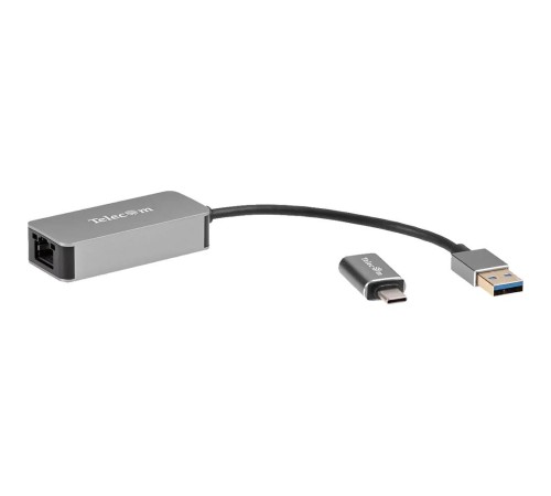 Кабель-переходник/ Кабель-переходник USB 3.0-->RJ-45 2.5G Ethernet, and TypeC адаптер 0.15м Telecom <TU325M> Кабель-переходник/ Кабель-переходник USB 3.0-->RJ-45 2.5G Ethernet, and TypeC адаптер 0.15м Telecom <TU325M>