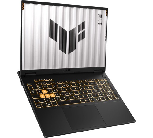 Ноутбук/ ASUS TUF F16 FX608JP-RV019 16"(1920x1200 (матовый, 165Hz) IPS)/Intel Core i5 13450HX(2.4Ghz)/32768Mb/1024PCISSDGb/noDVD/Ext:nVidia GeForce RTX 5070(8192Mb)/Cam/BT/WiFi/90WHr/war 1y/2.2kg/Jaeger Gray/DOS