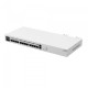 Маршрутизатор/ CCR2116-12G-4S+ Cloud Core Router with Amazon Annapurna Labs Alpine v3 AL73400 CPU (16-cores, 2GHz per core) and Marvell 98DX3255 switch-chip, 16GB RAM, 4xSFP+ cage, 13xGbit LAN, M.2 PCIe slot, RouterOS L6, 1U rackmount case, Dual PSU