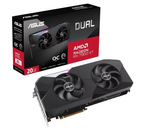 Видеокарта ASUS DUAL-RX7900XT-O20G//RX7900XT HDMI*1 DP*3 20G D6; 90YV0IV2-M0NA00 Видеокарта ASUS DUAL-RX7900XT-O20G//RX7900XT HDMI*1 DP*3 20G D6; 90YV0IV2-M0NA00