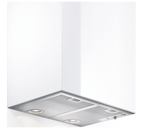 Вытяжка BOSCH Встраивамая вытяжка, производительность до 590 м3/ч., 2 мотора, 3 ступен и + интенсивный режим, LED-освещение (2 х 2,15 Вт), ползунковый переключатель