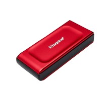 Твердотельный накопитель/ Kingston External SSD XS1000, 2000GB, Type-C/A, USB 3.2 Gen 2, R/W 1050/1000MB/s, 70x33x14mm, 29g., Red (60 мес)