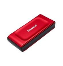 Твердотельный накопитель/ Kingston External SSD XS1000, 2000GB, Type-C/A, USB 3.2 Gen 2, R/W 1050/1000MB/s, 70x33x14mm, 29g., Red (60 мес)