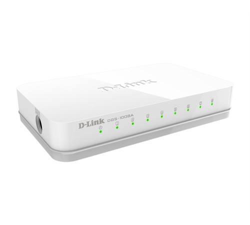 Коммутатор/ DGS-1008A Unmanaged Switch 8x1000Base-T, plastic case