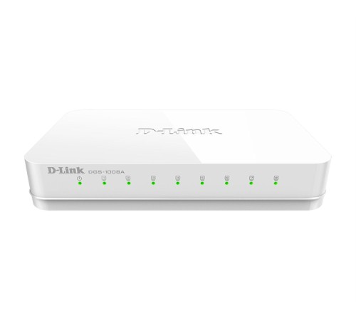 Коммутатор/ DGS-1008A Unmanaged Switch 8x1000Base-T, plastic case