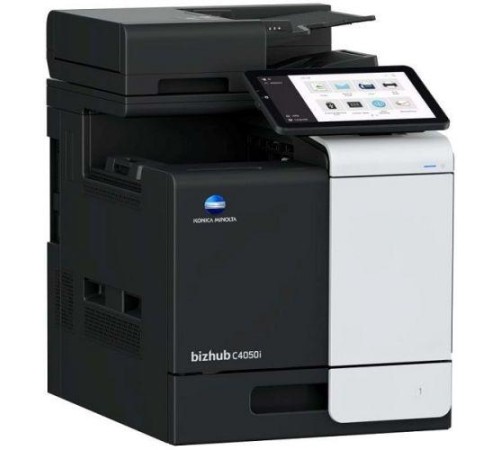 Лазерное многофункциональное устройство Konica Minolta bizhub C4050i (МФУ, Color, 40 ppm, Duplex, 1200x1200, 60-210 g/m2, RAM 5GB, 256GB SSD, 1,6 GHz, panel 10,1" sensor, USB/GBE/WiFi(opt.), DADF 80, full toners, запуск инженером платно)