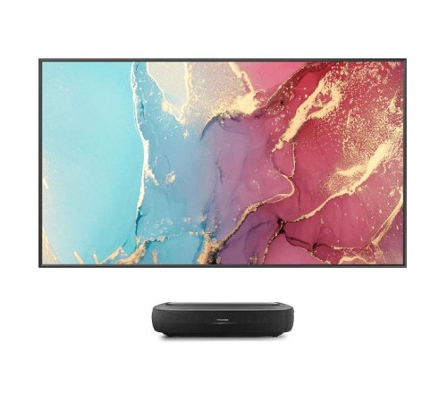 Лазерный телевизор TV 100'' Hisense/ 100", Projector Triple-Chroma, 4K UHD, 25 000ч, 3000Лм, 20W x 2, VIDAA U6, 3хHDMI, 2хUSB, Bluetooth, Wi-Fi + ЭКРАН Лазерный телевизор TV 100'' Hisense/ 100", Projector Triple-Chroma, 4K UHD, 25 000ч, 3000Лм, 20W x 2, VIDAA U6, 3хHDMI, 2хUSB, Bluetooth, Wi-Fi + ЭКРАН