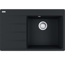 Мойки Franke/ Best, Centro, Мойка CNG 611/211-78 TL, Fragranite+, База 50 см, на столешницу, черный матовый, чаша справа
