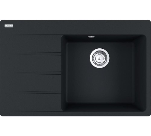 Мойки Franke/ Best, Centro, Мойка CNG 611/211-78 TL, Fragranite+, База 50 см, на столешницу, черный матовый, чаша справа Мойки Franke/ Best, Centro, Мойка CNG 611/211-78 TL, Fragranite+, База 50 см, на столешницу, черный матовый, чаша справа