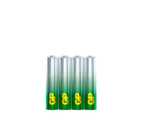 Батарейка ААА Алкалиновые батарейки GP Super Alkaline G-Tech 24А ААA - 4 шт. в пленке (4 шт.)