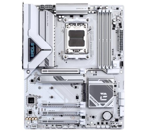 Материнская плата GIGABYTE B850 EAGLE WIFI7 ICE, AM5, B850, 4*DDR5, 4*SATA, 3*M.2, 4*USB 3.2, 4*USB 2.0, Type-C, 2*PCIx16, DP+HDMI, ATX