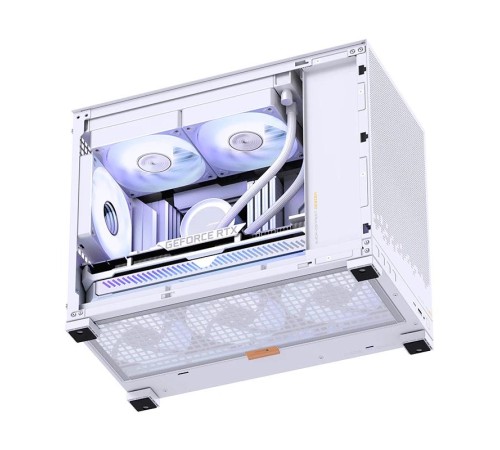 Корпус без блока питания/ Case JONSBO D32 STD, Mini-Tower, TG, no fan, 1xUSB-A 3.0 + 1xUSB-C 3.1, mATX, mITX White