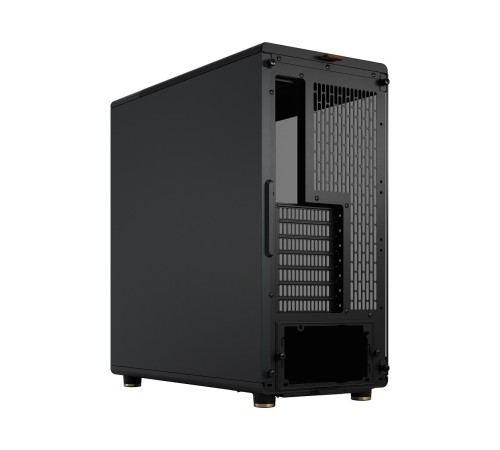 Корпус без блока питания/ Case Fractal Design North TG Dark Tint, Midi-Tower, 2x140mm, 2xUSB-A 3.2 + 1xUSB 3.2 Type-C ATX, mATX, mITX Wood panel, Charcoal Black