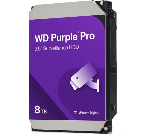 Жесткий диск/ HDD WD SATA3 8Tb Purple Pro 7200 rmp 256MB  1 year warranty (replacement WD8001PURP)