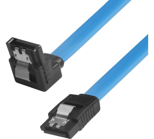 Кабель интерфейсный угловой SATA III 0.5 m Greenconnect GC- ST1041-0.5 m, SATA III - SATA III до 6Gbps, 26 AWG, 7pin / 7pin угловой разъем, медь, пакет