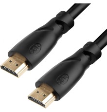 Greenconnect Кабель 2.0m, HDMI версия 2.0 HDR 4:2:2, Ultra HD, 4K 60 fps 60Hz/5K*30Hz, 3D, AUDIO, 18.0 Гбит/с, 28/28 AWG, OD7.3mm, тройной экран, черный, GCR-HM311-2.0m