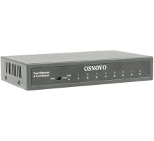Коммутатор Fast Ethernet OSNOVO SW-10800 Неуправляемый коммутатор Fast Ethernet на 8 RJ45 портов. Порты: 8 x FE (10/100Base-TX). Изоляция портов (VLAN). Auto MDI/MDIX Встроенная грозозащита 3кВ. В комплекте БП DC12V(1A). Разм