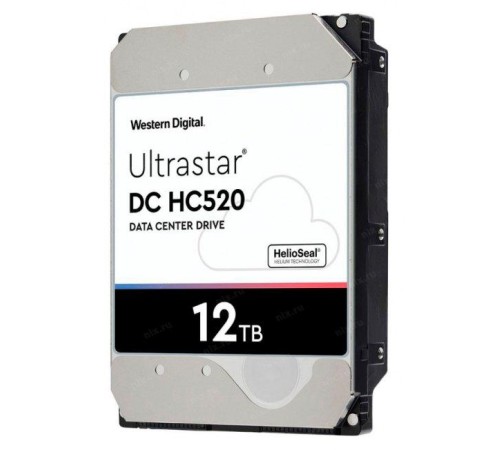 Жесткий диск/ HDD WD SAS 12Tb Ultrastar DC HC520 7200RPM 256MB 1 year warranty (replacement HUH721212AL5204, MG07SCA12TE)