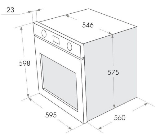 Шкаф духовой газовый MAUNFELD/ Шкаф духовой газовый MAUNFELD MGOG.673B, полезный объем 67 л, 4 режима работы, механическое управление, гидролизная очистка, максимальная температура 250 С, таймер, конвекция, электроподжиг, газ-контроль, телескопические нап