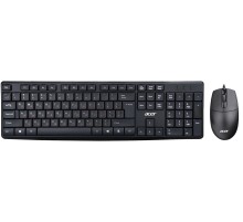 Набор клавиатура+мышь/ Проводной набор (клав+мышь) ACER OMW141 Wired USB combo set wired black