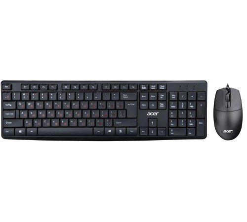 Набор клавиатура+мышь/ Проводной набор (клав+мышь) ACER OMW141 Wired USB combo set wired black Набор клавиатура+мышь/ Проводной набор (клав+мышь) ACER OMW141 Wired USB combo set wired black
