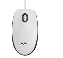 Мышь/ Logitech Mouse M100 USB White Ret