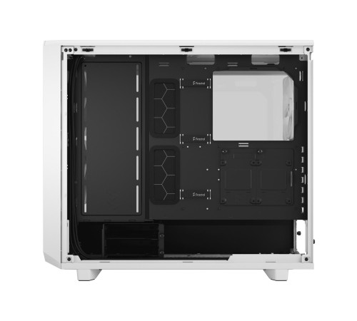 Корпус ПК без блока питания/ Case Fractal Design Meshify 2 Lite TG Clear Tint, Midi-Tower, 3x140mm, 2xUSB-A 3.2 E-ATX, ATX, mATX, mITX White