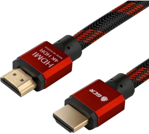 Greenconnect Кабель 1.0m HDMI версия 2.0, HDR 4:2:2, Ultra HD, 4K 60 fps 60Hz/5K*30Hz, 3D, AUDIO, 18.0 Гбит/с, 28/28 AWG, OD7.3mm, тройной экран, BICOLOR нейлон, AL корпус красный, GCR-51489 Greenconnect Кабель 1.0m HDMI версия 2.0, HDR 4:2:2, Ultra HD, 4K 60 fps 60Hz/5K*30Hz, 3D, AUDIO, 18.0 Гбит/с, 28/28 AWG, OD7.3mm, тройной экран, BICOLOR нейлон, AL корпус красный, GCR-51489