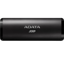 Твердотельный накопитель/ ADATA External SSD SE760, 2048GB, Type-C, USB 3.2 Gen2, R/W 1000/800 MB/s, 122x44x14mm, Black (3 года)