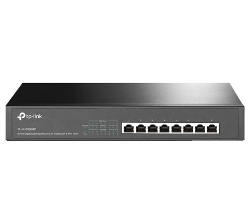 коммутатор TP-Link TL-SG1008MP, 8-Port Gigabit Desktop/Rackmount Switch with 8-Port PoE+, 153 W