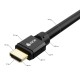 GCR Кабель 0.5m HDMI 2.1, черный, 8K 60Hz, 4K 144Hz, динамический HDR, 4:4:4, Ultra HD, 48.0 Гбит/с, 2 Х экран, армирование, GCR-55549