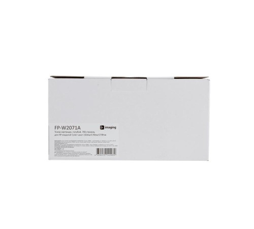 Тонер-картридж F+ imaging, голубой, 700 страниц, для HP моделей Color Laser 150nw/178nw/179fnw (аналог W2071A), FP-W2071A (Вскрытая упаковка)