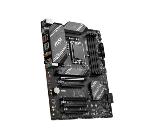Материнская плата/ MB MSI INTEL B760 s1700, 4xDDR5(256GB), HDMI 2.1/DP, 3xPCIe 4.0x16, 2xPCIe 3.0x16, 1xLAN (2.5GbE), Wi-Fi, BT, 4xSATA 6Gb/s, 2xM.2, 1xUSB-C, 2xUSB 3.2, 4xUSB 2.0, 1xPS/2, ATX Материнская плата/ MB MSI INTEL B760 s1700, 4xDDR5(256GB), HDMI 2.1/DP, 3xPCIe 4.0x16, 2xPCIe 3.0x16, 1xLAN (2.5GbE), Wi-Fi, BT, 4xSATA 6Gb/s, 2xM.2, 1xUSB-C, 2xUSB 3.2, 4xUSB 2.0, 1xPS/2, ATX