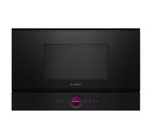 Встраиваемые микроволновые печи BOSCH 900Вт, 5 режимов, инвертер, 21 л, черный, петли справа