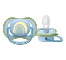 Пустышка ultra air, радуга, 0-6 мес., 1 шт.