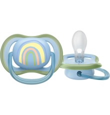 Пустышка ultra air, радуга, 0-6 мес., 1 шт.