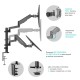 ONKRON кронштейн (держатель) для двух мониторов 13"-32" дюймов настольный, черный G140