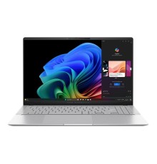 Ноутбук ASUS Vivobook S15 S5507QA-MA013W Snapdragon X Plus X1P 42 100  Qualcomm Hexagon LPDDR5X 16GB 1TB PCIE G4 SSD Qualcomm Adreno GPU 15.6" 3К (2880 x 1620) OLED 16:9  120Hz WIN11 HOME 1.18 kg Cool Silver