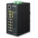 IGS-12040MT индустриальный управляемый коммутатор/ IP30 Industrial 8* 1000TP + 4* 100/1000F SFP Full Managed Ethernet Switch (-40 to 75 degree C, 2*DI, 2*DO, 12V-72VDC IN), ERPS Ring, 1588