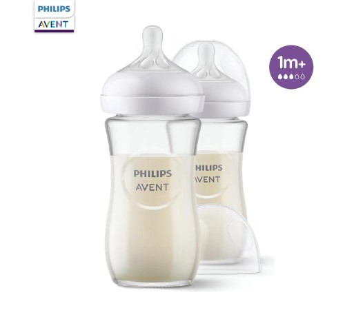 Бутылочка Avent/ Бутылочка для кормления 250 мл, 2 шт, серия NATURAL Response, стекло