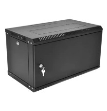 шкаф ЦМО Шкаф телекоммуникационный настенный разборный ЭКОНОМ 9U (600  650) дверь металл, цвет черный
