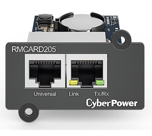 Карта сетевого управления для Источника Бесперебойного Питания CyberPower SNMP Network Management Card RMCARD205 for UPS series OL, OLS, PR, OR (существенное повреждение коробки)