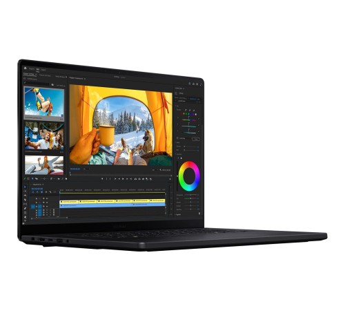Ноутбук/ ASUS ProArt P16 H7606WP-ME092X 16"(3840x2400 OLED)/Touch/AMD Ryzen AI 9 HX 370(2Ghz)/65536Mb/2TbPCISSDGb/noDVD/Ext:nVidia GeForce RTX 5070(8192Mb)/Cam/BT/WiFi/90WHr/war 1y/1.85kg/Nano Black/Win11Pro + алюм корп; DialPad; USB-RJ45 кабель