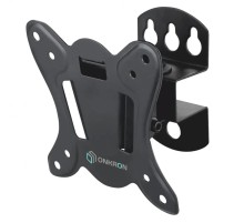 Кронштейн ONKRON/ 10-32'' макс 100*100 мм, наклон -+ 8?, поворот: 45°, от стены 85 мм, макс вес 25кг, черный