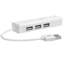 Greenconnect USB 2.0 Разветвитель на 3 порта + 10/100Mbps Ethernet Network GCR-AP03